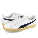 v[} PUMA CLYDE VINTAGE iWHITE/NAVYj