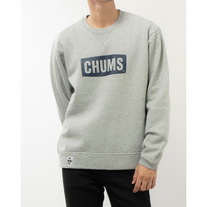 `X CHUMS Y AEghA EFA CHUMS Logo Crew Top CH00-1416 iH/Gray x Navyj