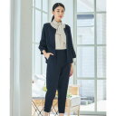 ドレスプラス DRESS+ セットアップ レディーススーツ ジャケット (ネイビー)