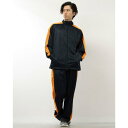 スタイルブロック STYLEBLOCK シャドーストライプ上下セット (ネイビー×オレンジ)(4)