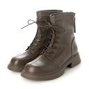 トミエコ Tomieco ショートブーツ レースアップ ゴム底で防滑効果 (D/BROWN)
