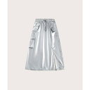 楽天LOCOMALL（ロコンド公式ストア）ラポミ プチ LA POMME petit Functional Style Silver Skirt ファンクショナルスタイルシルバースカート （Silver）