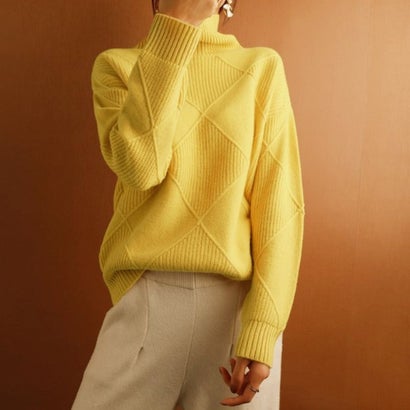 ベルシー Belle Cie ニット ハイネック タートルネック セーター 長袖 レディース 厚手 防寒 カジュアル ベーシック 大人 かわいい 上品 レイヤード きれいめ 秋冬 ケーブル プルオーバー 冬 タ