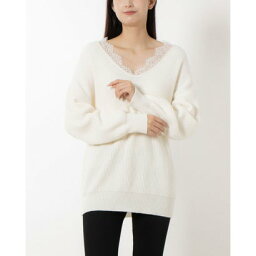 ヴィコロ ViCOLO レーストリムニットTOPS （Bianco）