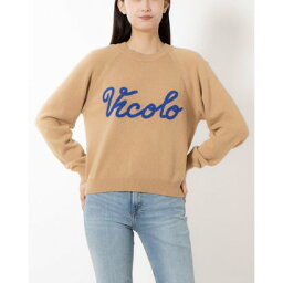 ヴィコロ ViCOLO VICOLOロゴニットTOPS （Beige）