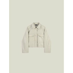 ラポミ ミント LA POMME mint Eco Leather Short Jacket （Apricot）