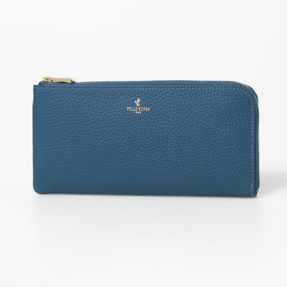 ペレボルサ PELLE BORSA 「レネットグッズ」L字ファスナー長財布 （ブルーグレー）日本製(4)