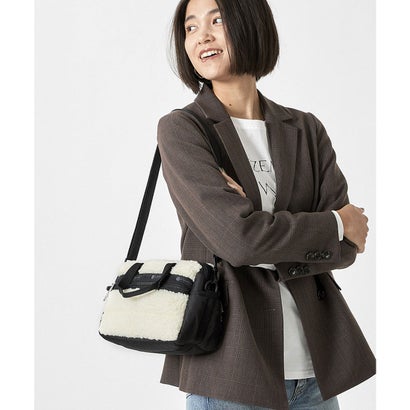 レスポートサック LeSportsac PUFFY MINI DUFFEL （クリームビーガンシェルパ）