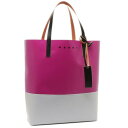 マルニ MARNI トートバッグ トライベカ ピンク シルバー メンズ レディース ユニセックス MARNI SHMQ0037A0 P5769 ZO589 TRIBECA SHOPPING BAG （CASSIS ANTIQUE SILVER BLACK）