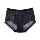 レースレディース Lace Ladies シアーメッシュ フラワーレースショーツ【返品不可商品】 (ブラック)