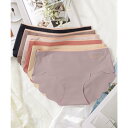 レースレディース Lace Ladies 6枚セットスカラップシームレスショーツ【返品不可商品】 (6枚セット(6色))