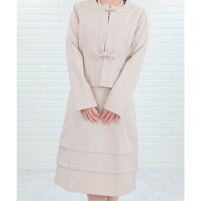 レースレディース Lace Ladies セレモニースーツ セットアップ 2点セット (ベージュ) レースレディース Lace Ladies セレモニースーツ セットアップ 2点セット (ベージュ)