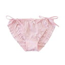 レースレディース Lace Ladies サイドリボン ドットシフォンフリルショーツ【返品不可商品】 (ピンク)