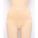 レースレディース Lace Ladies 綿混ハイウエストレースショーツ【返品不可商品】 (ベージュ)(4)