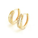 ノエルマーケット Noelmarket ピアス 金属アレルギー対応 フープピアス つけっぱなし 18k シンプル 仕事 人気 上品 両耳用 レディース 女性 大人 彼女 誕生日 プレゼント おしゃれ (ゴールド)