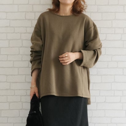 アクアガレージ aquagarage タックボリューム袖カットソー レディース 秋 冬 長袖 （カーキ）のサムネイル