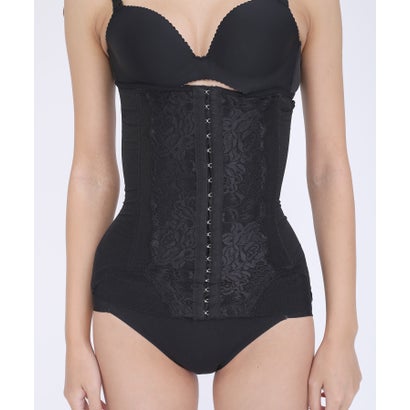 レースレディース Lace Ladies ウエスト引き締めコルセット ウエストニッパー【返品不可商品】 (BLACK)