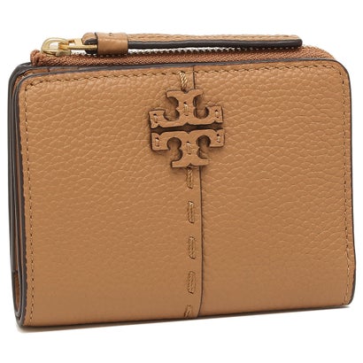 トリーバーチ TORY BURCH 二つ折り財布 マックグロー ミニ財布 ブラウン レディース TORY BURCH 148751 227 （TIRAMISU）