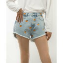 デシグアル Desigual デニムショートパンツ KILULA (ブルー)