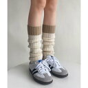 ミニミニストア miniministore レッグウォーマー 配色靴下 レディース (ベージュ)