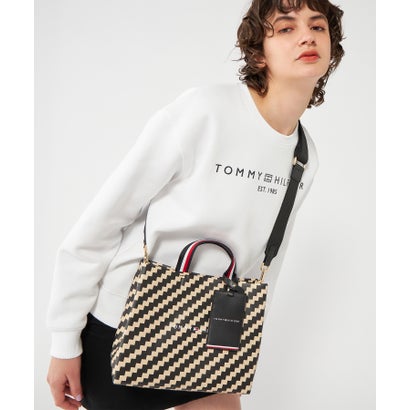 トミー ヒルフィガー TOMMY HILFIGER プリントミディアムショッパートートバッグ （マルチ）