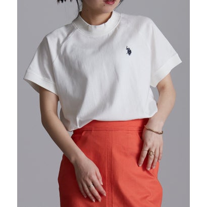 ユーエスポロアッスン U.S. POLO ASSN. ＜USP＞綿100％プチハイネックTシャツ （オフホワイト）