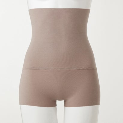キレイラボ KIREILABO あったかインナーボトム【完全無縫製】おなか温め ウエストすっぽり 1分丈ハイウエスト 裏起毛 秋冬 うるおい保湿【返品不可商品】 （ベールブラウン）