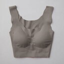 キレイラボ KIREILABO バストラインを美しくキープ ハーフトップ オーガニックコットン (グレー)(4)
