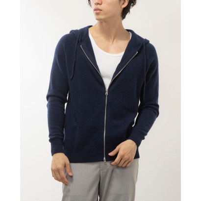 ジョワクレール Joieclair カシミヤ100%パーカー (ネイビー)