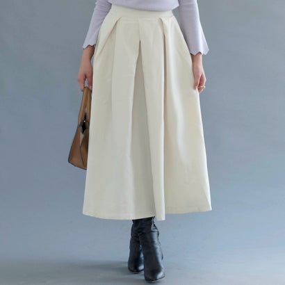 アクアガレージ aquagarage ボックスタックフレアスカート 秋 冬 （アイボリー）