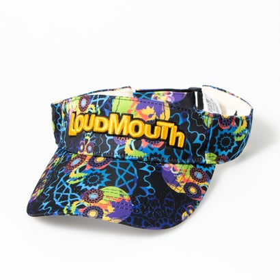 ◇ラウドマウス LOUDMOUTH サンバイザー今シーズンのインパクトある柄で展開のツイルサンバイザー。ベルクロ仕様でサイズ調整も可能。ロングシーズンお使い頂けます。FREE : 【頭周り】61cm別カラーはこちら！ マルチカラー(Pastel Macarons)　ブラック(Retro Beauties)　マルチカラー(Crazy Graf)　マルチカラー(Comical Blot)　ホワイト(Funky Monkeys)