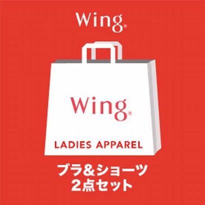 ウイング ショーツ ウイング Wing 【2024年福袋】ノンワイヤーブラ＆ショーツ 2セット【返品不可商品】 （マルチカラー）