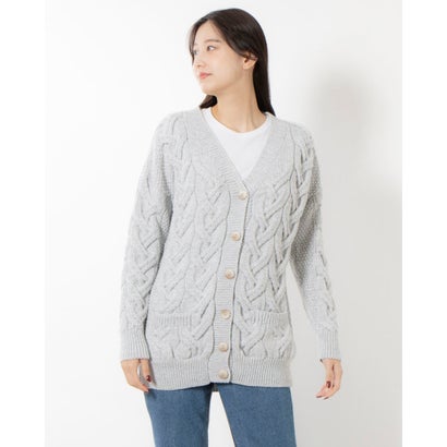 アランウーレンミルズ aran WOOLLEN MILLS ウール カーディガン （Gray）
