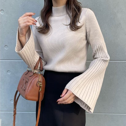 ジュノア JUNOAH フレアスリーブビスチェニット （ライトグレー）