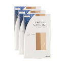 サブリナ SABRINA 【3足組】伝線しにく 美しい透明感 いストッキング 3足組 (ヌードベージュ)