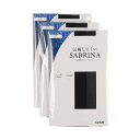 サブリナ SABRINA 【3足組】伝線しにく 美しい透明感 いストッキング 3足組 (ブラック)