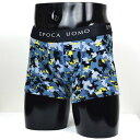 エポカ ウォモ EPOCA UOMO LL)エポカ ウォモ 前閉プリントボクサー【返品不可商品】 (ブルー)