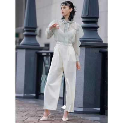 エイミーイストワール eimy istoire パールチェーンサスペンダーパンツ (WHITE) エイミーイストワール eimy istoire パールチェーンサスペンダーパンツ (WHITE)