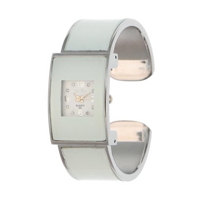 ヴァリアススタイル VARIOUS STYLE レクタンギュラー バングルウォッチ 存在感のあるシンプルデザイン レディース腕時計 AV034-WHT （WHT）