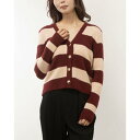 リナシメント RINASCIMENTO ボーダーカーディガン (var.Rosso Bordeaux)(4)
