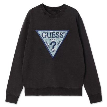  GUESS Eco Triangle Crewneck Sweatshirt JBLK ȥåץ å