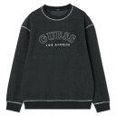 ゲス GUESS Logo Sweatshirt (DGY) トップス スウェット
