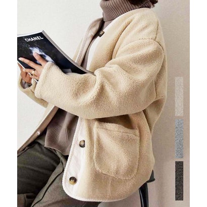 アルゴトウキョウ ARGO TOKYO Corduroy Piping Boa Jacket 21061 コーデユロイパイピングボアジャケット （ベージュ）