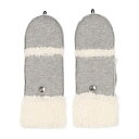 AO UGG W BONDED FLEECE FLIP MITTEN iHeather Greyj