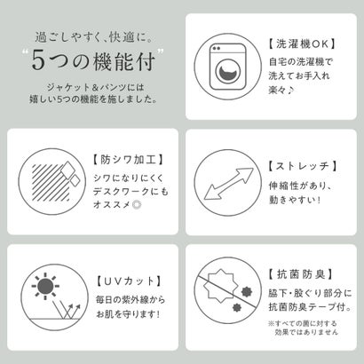 LOCOMALL(ロコンド公式ストア)のヴィオラ エ ヴィオラ Viola e Viola 【5つの機能付】3点セットジレパンツスーツ （ブラック）｜アングル3