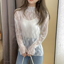 ベルシー Belle Cie シースルー シアー 長袖 ハイネック 重...(4)