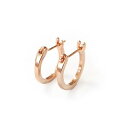 ノエルマーケット Noelmarket ピアス 金属アレルギー対応 フープピアス ダイヤ 小さめ つけっぱなし 18k シンプル 仕事 結婚式 ピンクゴールド シルバー ゴールド 大人 誕生日 プレゼント (ピ