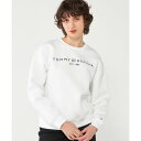 トミー ヒルフィガー TOMMY HILFIGER モダンベーシッククロップドロゴクルーネックスウェットシャツ （ホワイト）