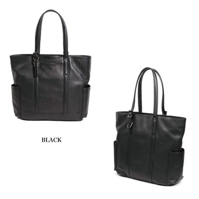 【本革】ジョヤ JOYA オイルレザースクエアトート （ブラック）(4)