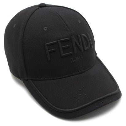 フェンディ 財布（メンズ） フェンディ FENDI 帽子 キャップ 調整ストラップ ブラック メンズ FENDI FXQ969 APWK F0QA1 （BLACK）